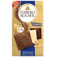 FERRERO ROCHER ASSORTED SQUARED HAZELNUTS 3.7 oz