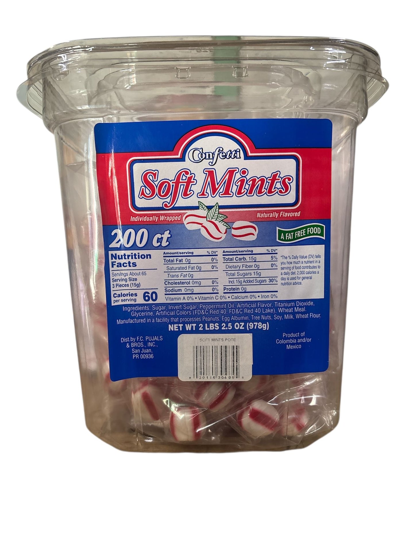 CONFETTI SOFT MINTS 200 ct