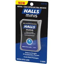 Halls Mini Drops Mentol 1.3 oz
