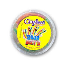 Confetti Sour Belts 5.5 oz