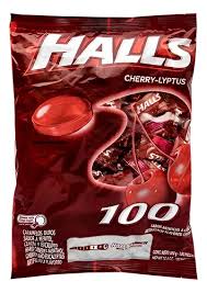 HALLS BAG CHERRY 100 ct
