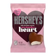 HERSHEY'S COVEREMARSHMALLOW HEARTS 2.2 oz