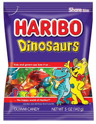 HARIBO DINOSAURS 5 oz