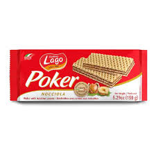Lago Poker Hazelnuts Wafers 1.59 oz